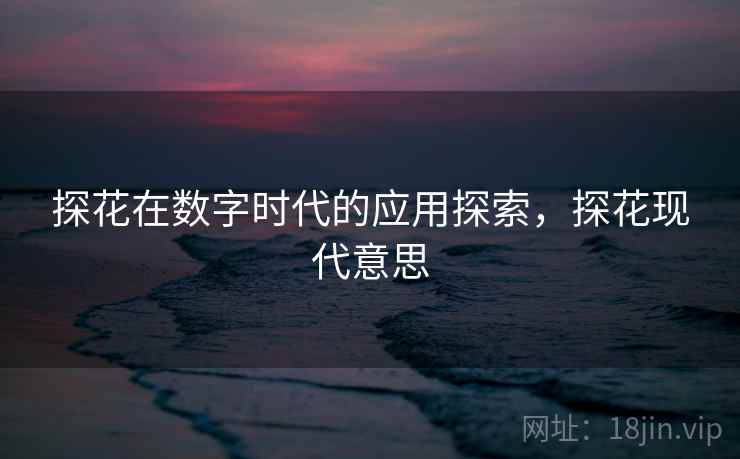 探花在数字时代的应用探索，探花现代意思