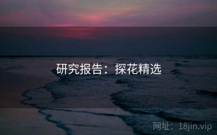 研究报告：探花精选