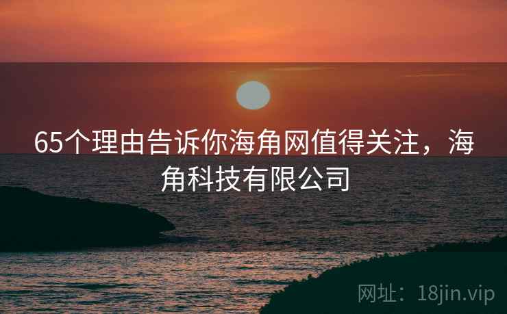 65个理由告诉你海角网值得关注，海角科技有限公司