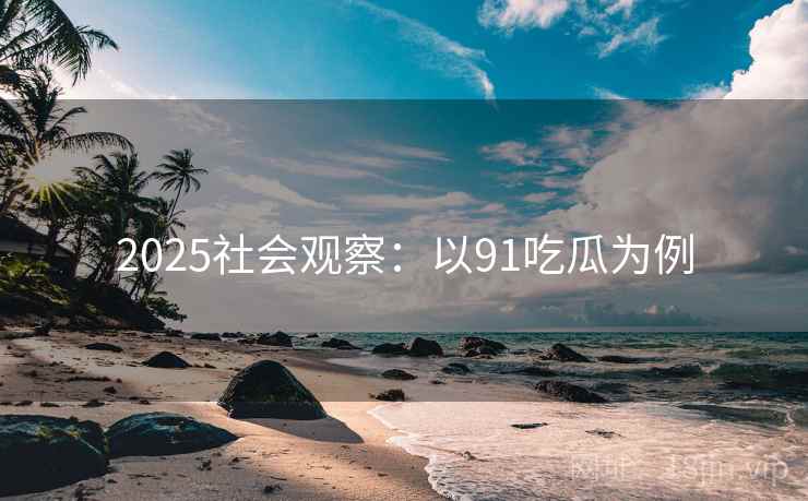 2025社会观察：以91吃瓜为例