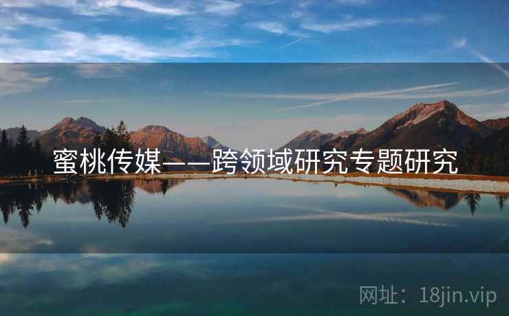 蜜桃传媒——跨领域研究专题研究