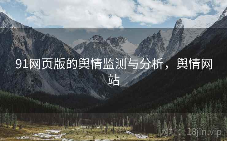 91网页版的舆情监测与分析，舆情网站