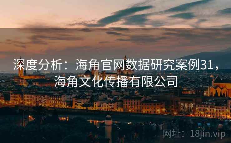深度分析：海角官网数据研究案例31，海角文化传播有限公司