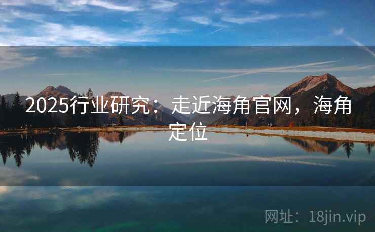 2025行业研究：走近海角官网，海角定位
