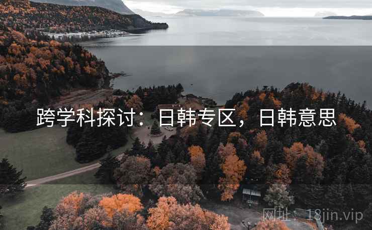 跨学科探讨：日韩专区，日韩意思