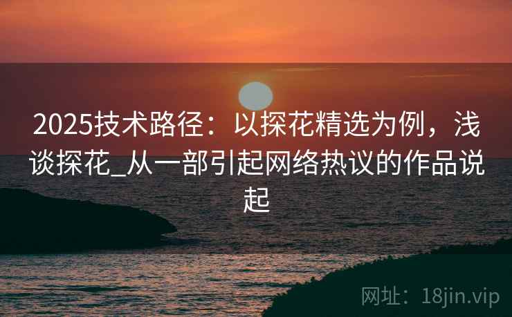 2025技术路径：以探花精选为例，浅谈探花_从一部引起网络热议的作品说起