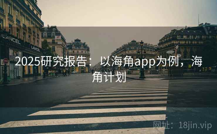 2025研究报告：以海角app为例，海角计划