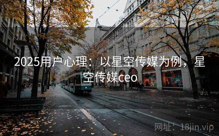 2025用户心理：以星空传媒为例，星空传媒ceo